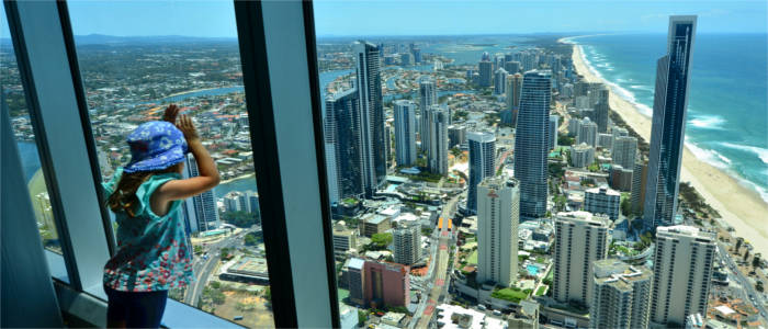 View over the Gold Coast