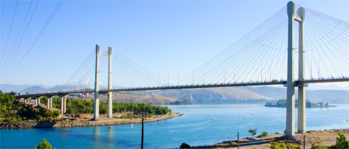 Chalkis Bridge between Euboea and the mainland