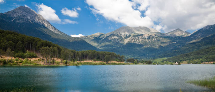 Feneos Lake in the Peloponnese