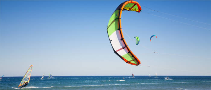 Kitesurfing on Rhodes