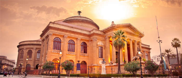 The famous opera in Palermo