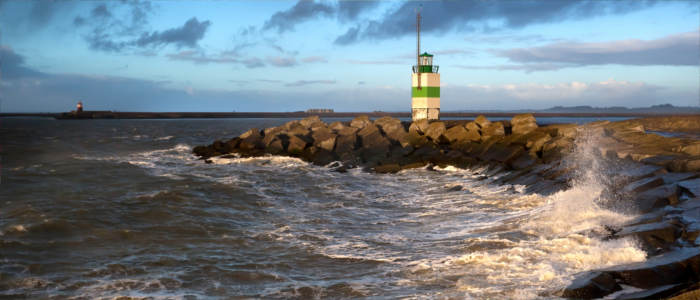 At the North Sea in the Netherlands