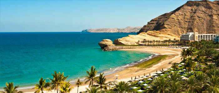 Magical beach in Yiti in Oman