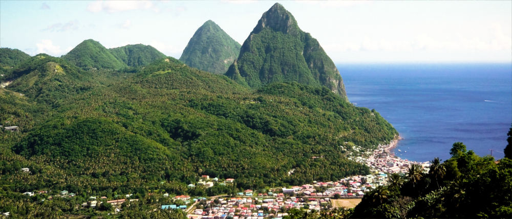 Coastal town of Soufriere