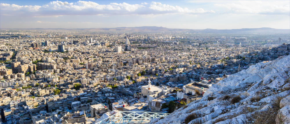 The Syrian capital of Damascus