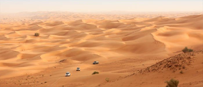 The desert of the United Arab Emirates