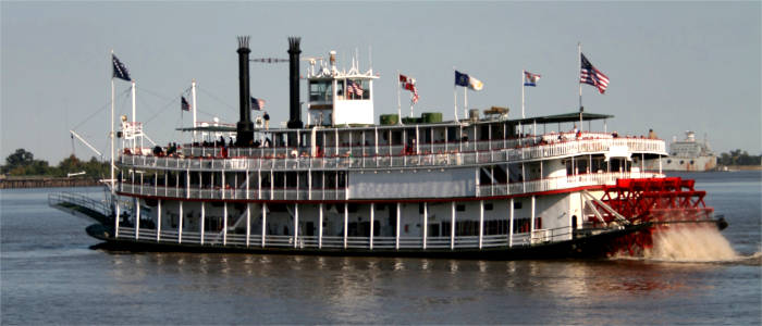 Mississippi steamboat in New Orleans